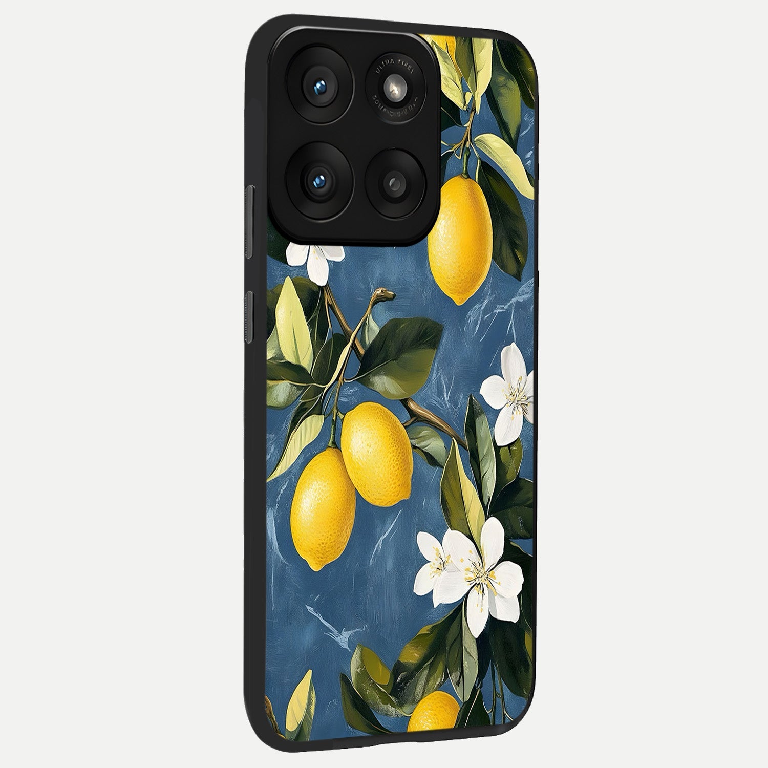  Lemon Dream Garden back cover For Moto Edge 60 Pro slim fit glass case with vibrant aesthetic design