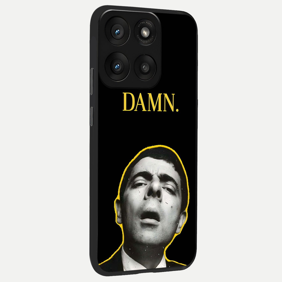  Mr Bean Damn back cover For Moto Edge 60 Pro slim fit glass case with vibrant aesthetic design