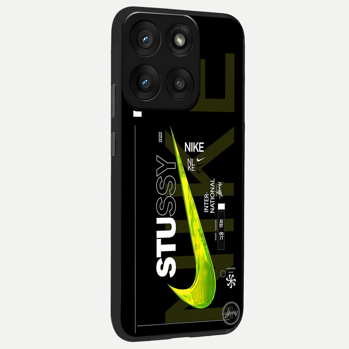  Neon Street Edition back cover For Moto Edge 60 Pro slim fit glass case with vibrant aesthetic design