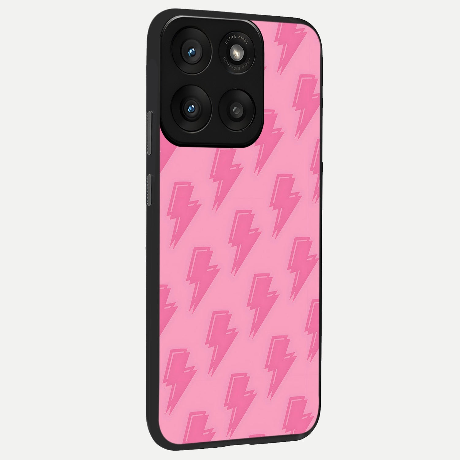  Pink Moo Magic back cover For Moto Edge 60 Pro slim fit glass case with vibrant aesthetic design