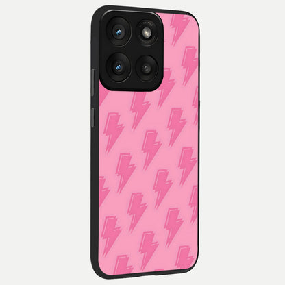  Pink Moo Magic back cover For Moto Edge 60 Pro slim fit glass case with vibrant aesthetic design