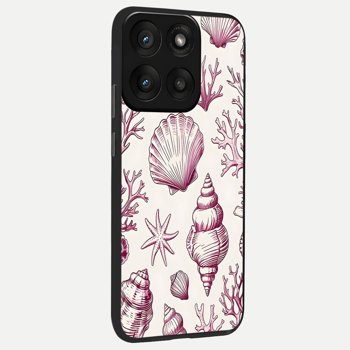  Pink Power Sparks back cover For Moto Edge 60 Pro slim fit glass case with vibrant aesthetic design