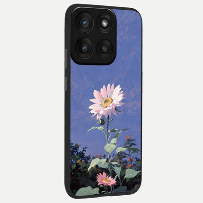  Pink Shells Outline back cover For Moto Edge 60 Pro slim fit glass case with vibrant aesthetic design