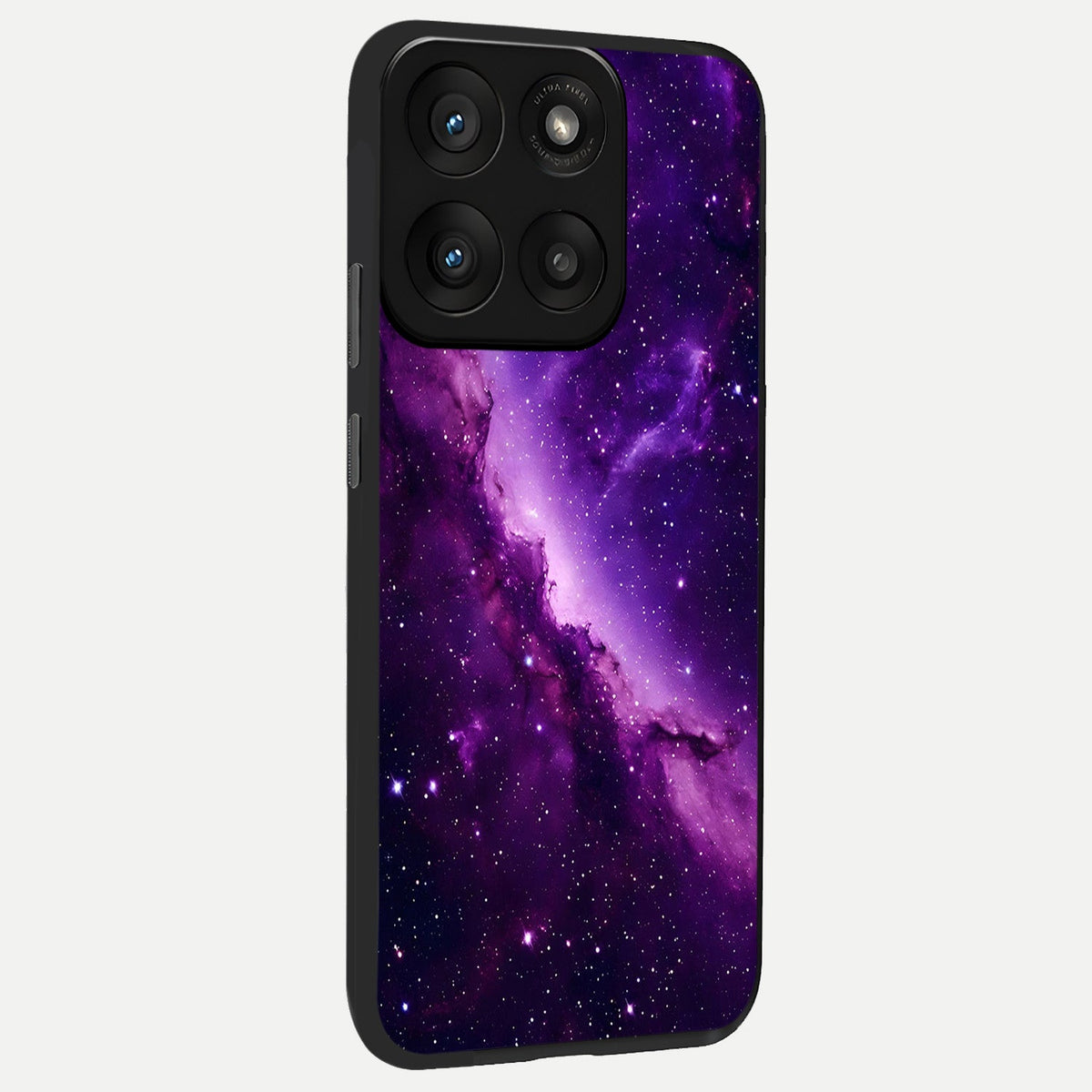  Purple Shade Sky back cover For Moto Edge 60 Pro slim fit glass case with vibrant aesthetic design