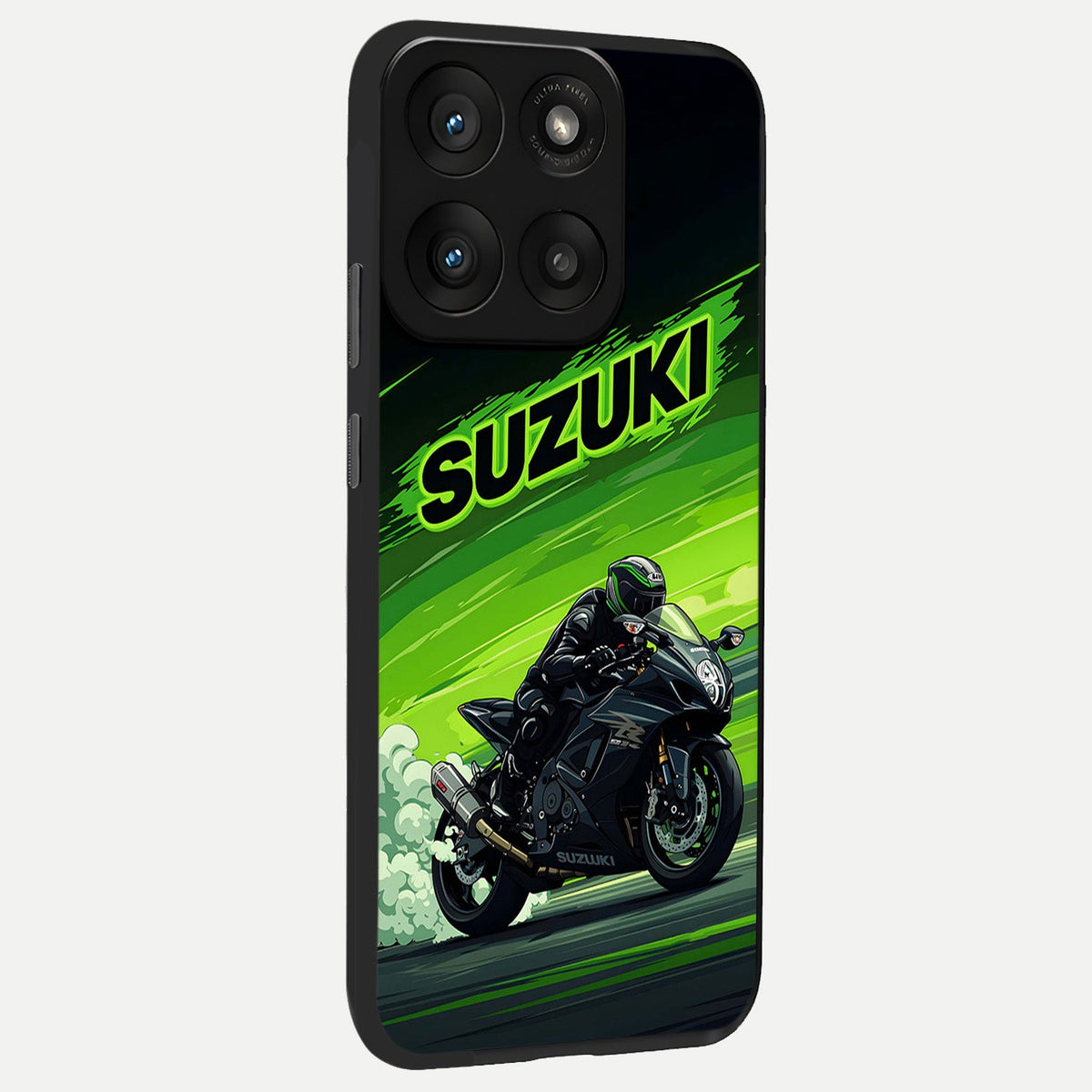 Suzuki Speed Beast back cover For Moto Edge 60 Pro slim fit glass case with vibrant aesthetic design