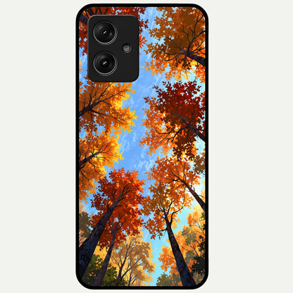  Autumn Sky Rise Glass Case For Moto G54 back cover – full design glossy printed glass finish