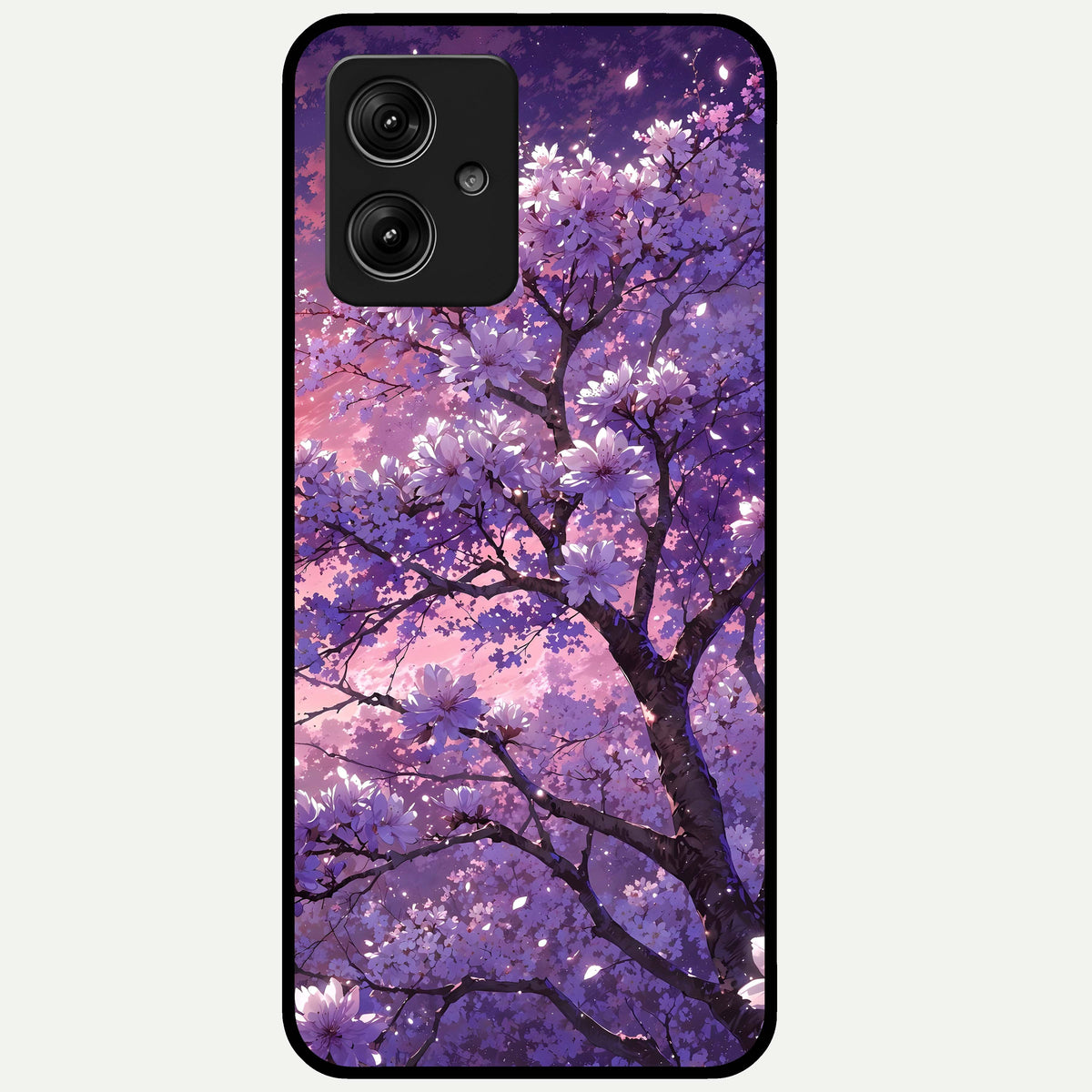  Blossom Tree Glass Case For Moto G54 back cover – full design glossy printed glass finish