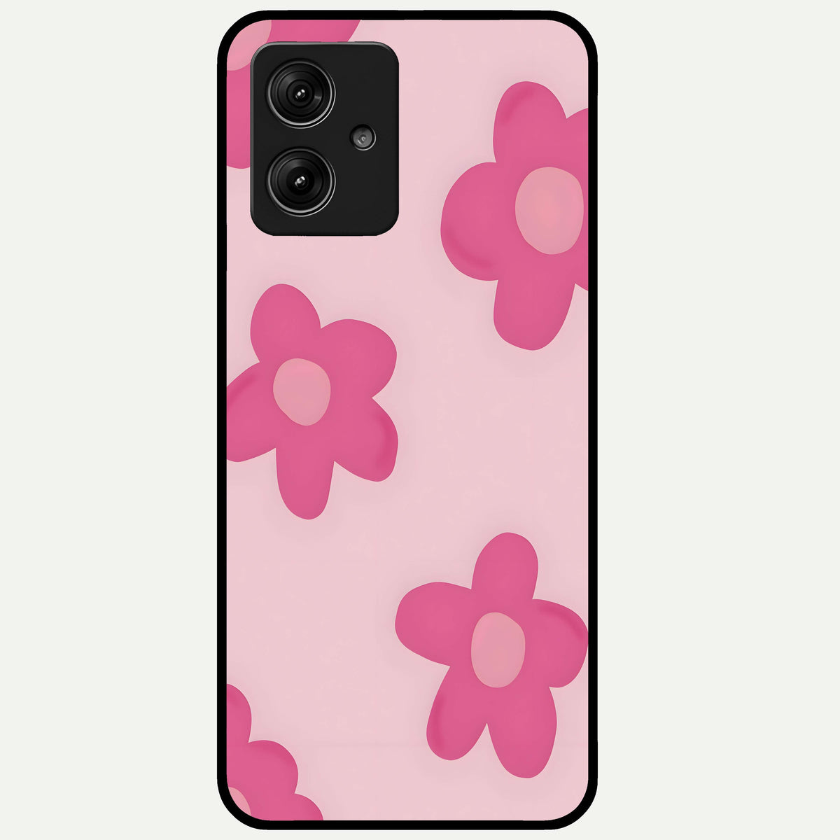  Candy Bloom Dreams Glass Case For Moto G54 back cover – full design glossy printed glass finish