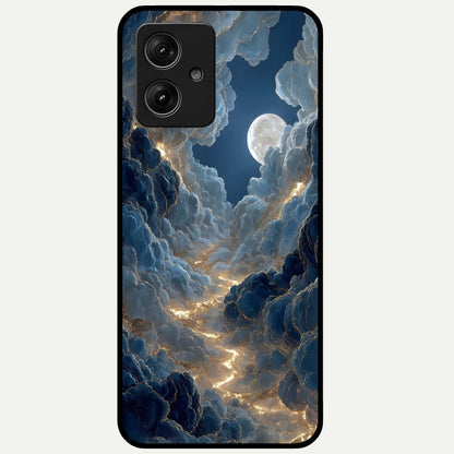  Celestial Cloud Road Glass Case For Moto G54 back cover – full design glossy printed glass finish