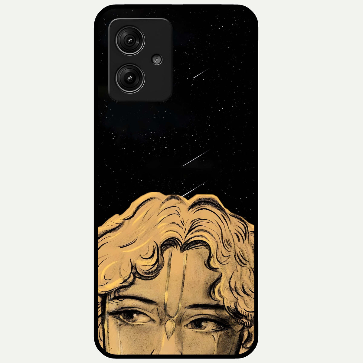  Celestial Gods Plan Glass Case For Moto G54 back cover – full design glossy printed glass finish