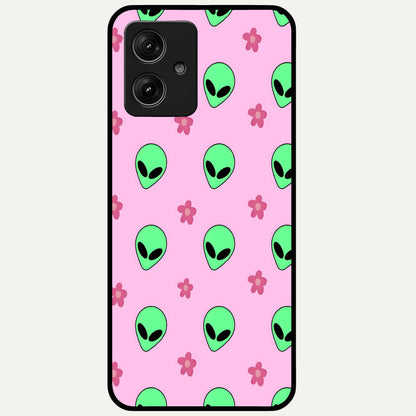  Cosmic Cute Crush Glass Case For Moto G54 back cover – full design glossy printed glass finish