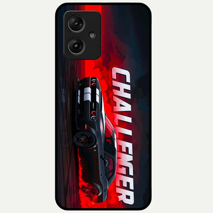  Crimson Challenger Fury Glass Case For Moto G54 back cover – full design glossy printed glass finish