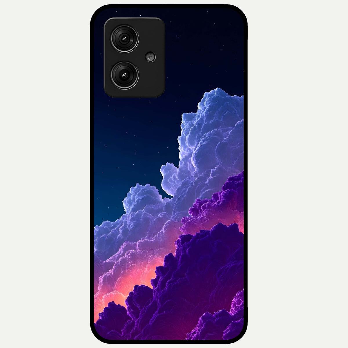  Dreamy Cloud Skies Glass Case For Moto G54 back cover – full design glossy printed glass finish