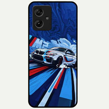  Drift Power Rush Glass Case For Moto G54 back cover – full design glossy printed glass finish
