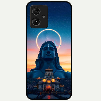  Eternal Shiva Aura Glass Case For Moto G54 back cover – full design glossy printed glass finish