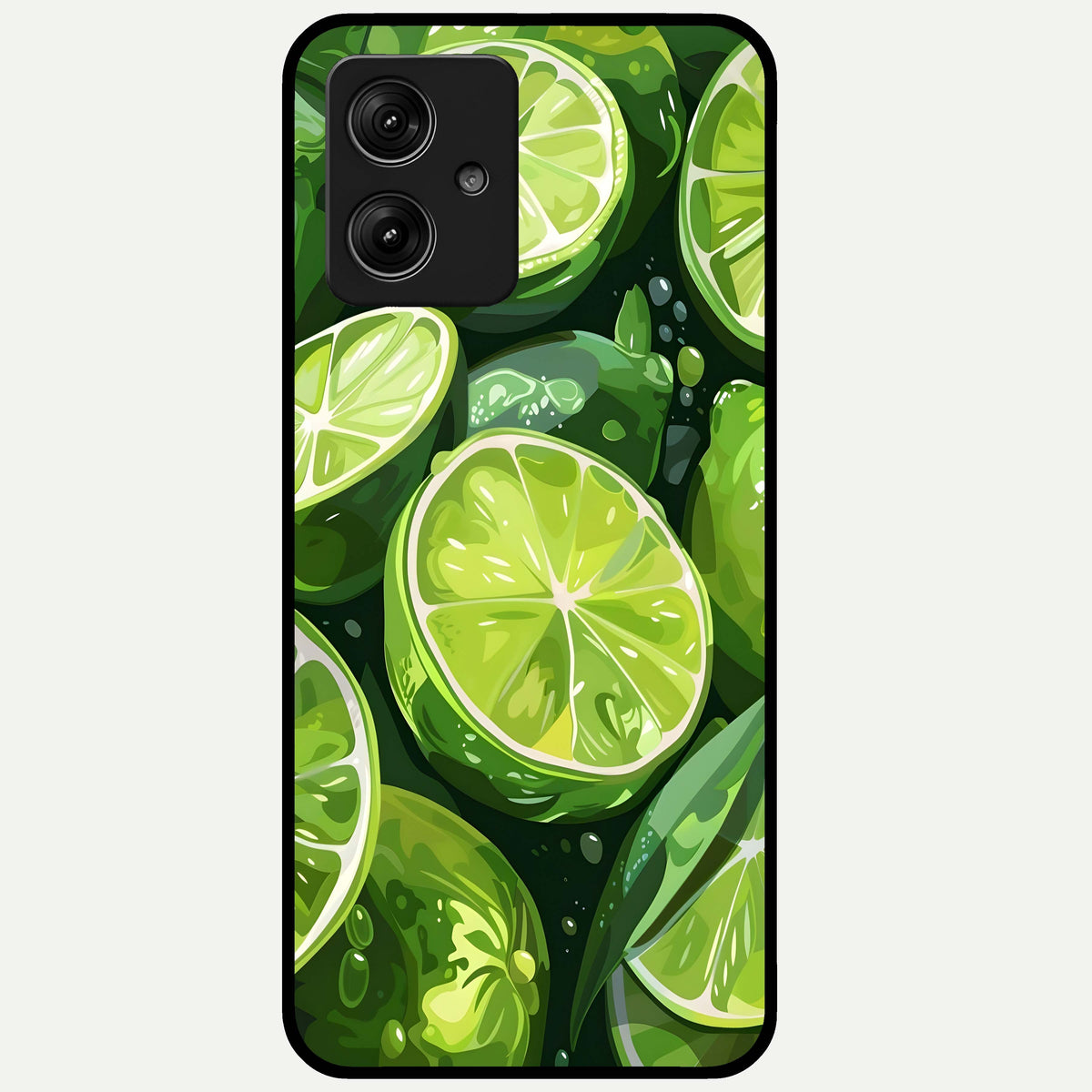  Green Kawasaki Glass Case For Moto G54 back cover – full design glossy printed glass finish