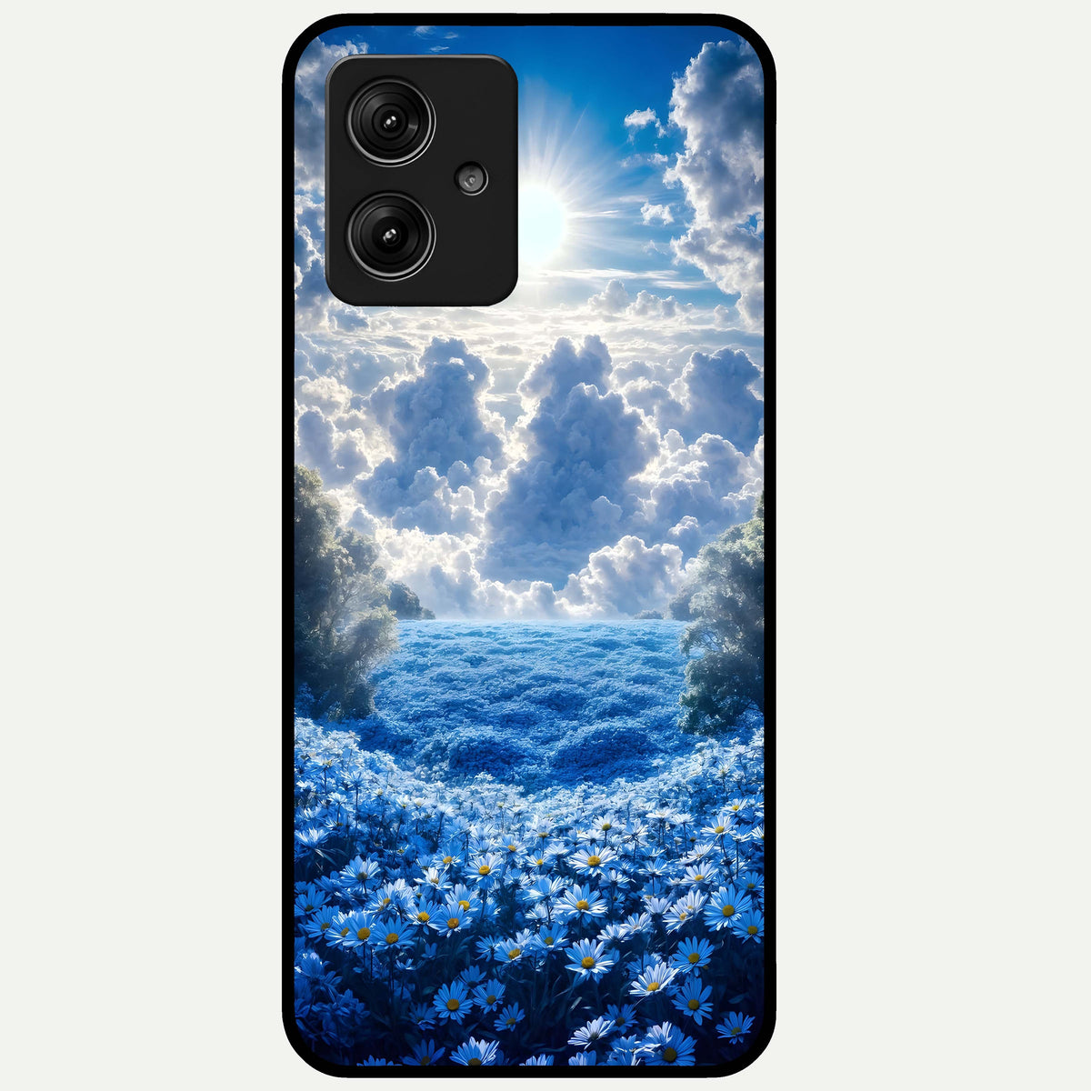 Heavenly Daisy Horizon Glass Case For Moto G54 back cover – full design glossy printed glass finish