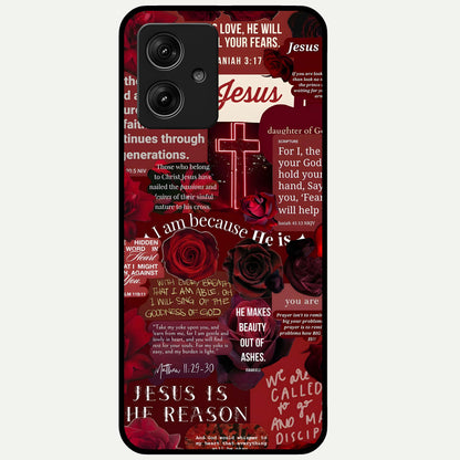  Jesus Love Heals Glass Case For Moto G54 back cover – full design glossy printed glass finish