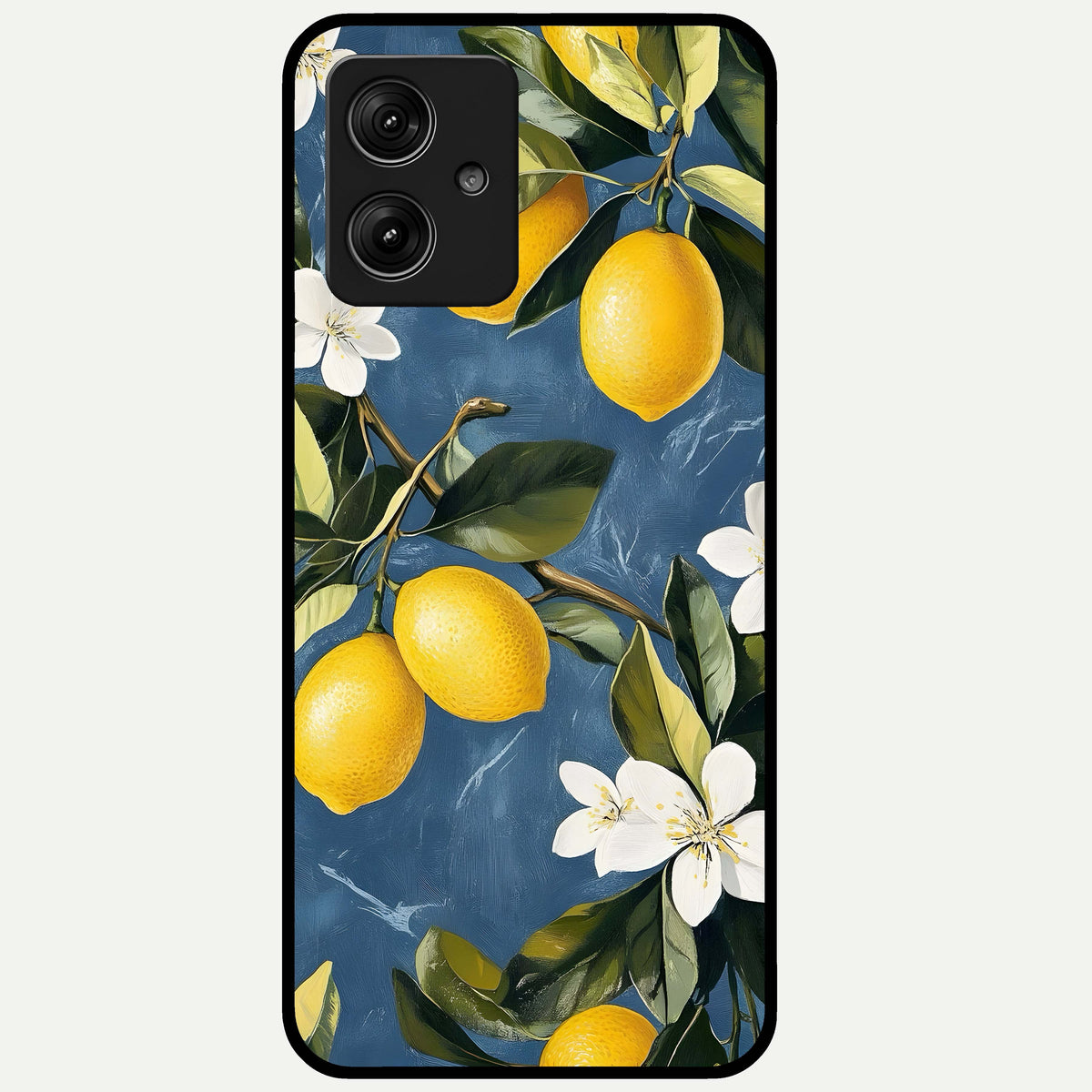  Lemon Dream Garden Glass Case For Moto G54 back cover – full design glossy printed glass finish