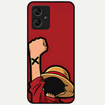  Luffy X Spirit Glass Case For Moto G54 back cover – full design glossy printed glass finish