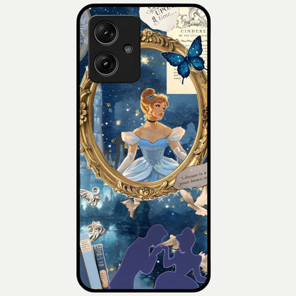  Midnight Queen Glass Case For Moto G54 back cover – full design glossy printed glass finish
