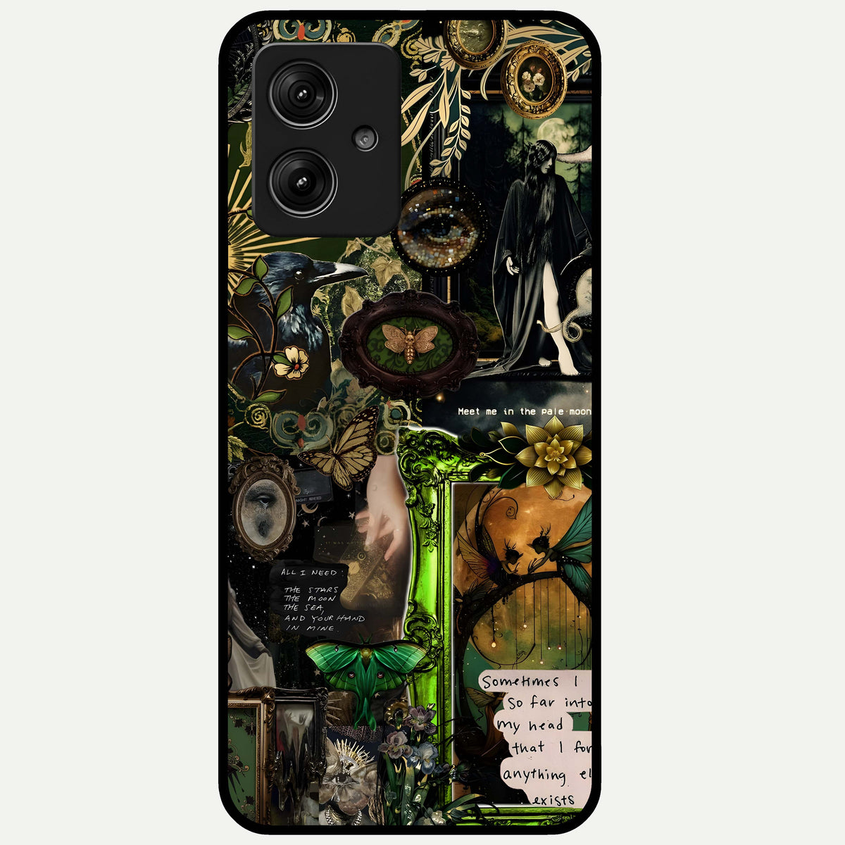  Mystic Woods Secret Glass Case For Moto G54 back cover – full design glossy printed glass finish