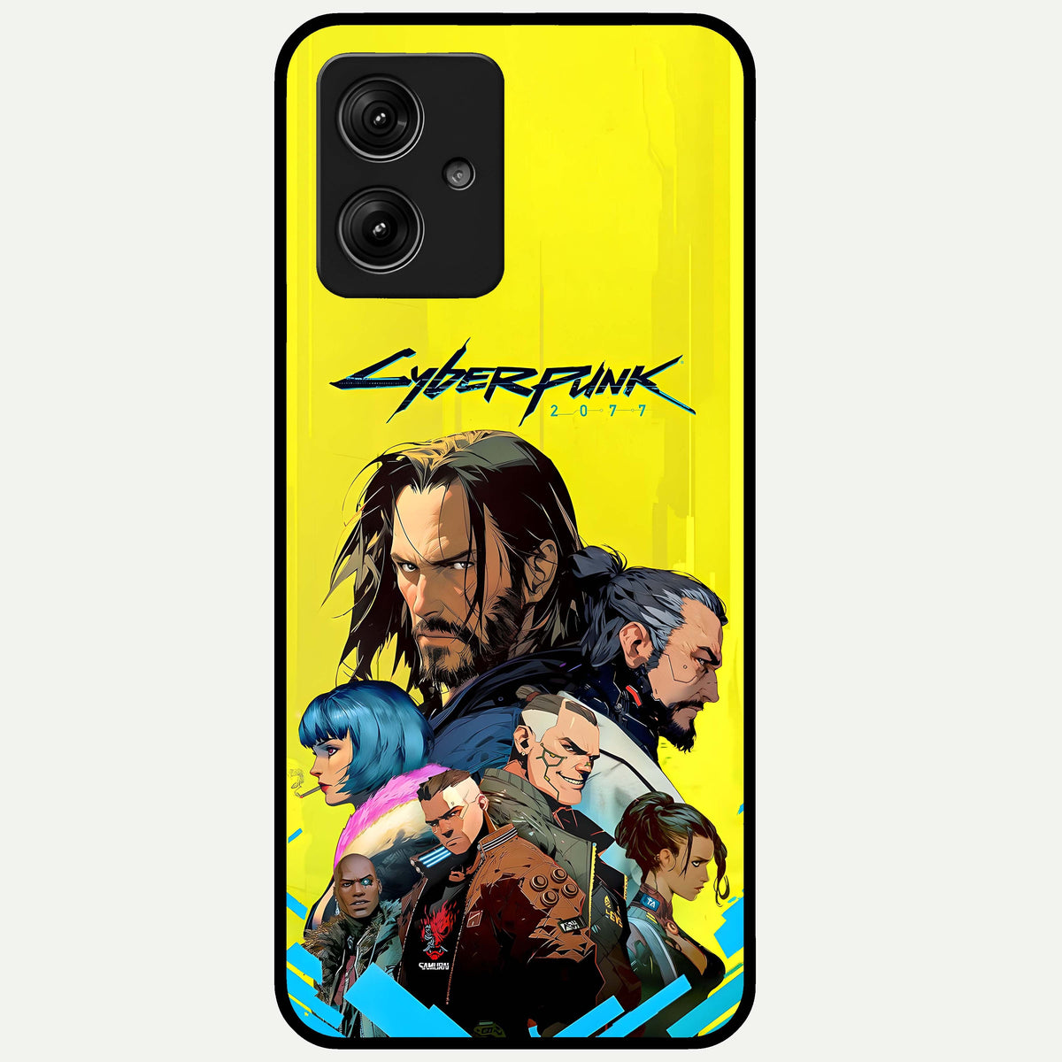  Neon Rebel Genesis Glass Case For Moto G54 back cover – full design glossy printed glass finish