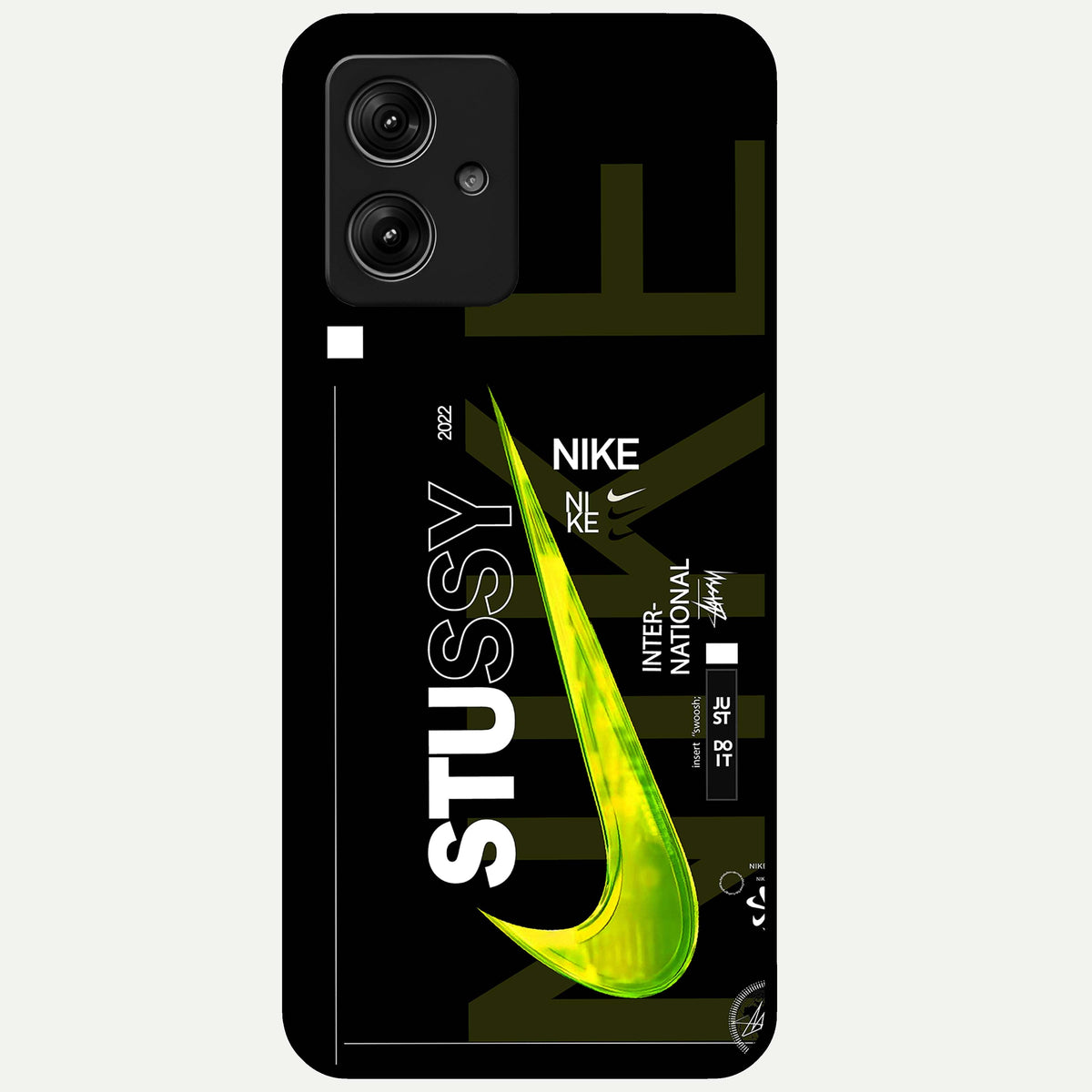 Neon Street Edition Glass Case For Moto G54 back cover – full design glossy printed glass finish