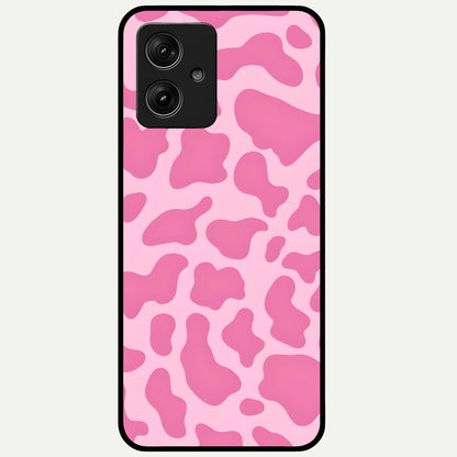  Pinkish Scenery Glass Case For Moto G54 back cover – full design glossy printed glass finish