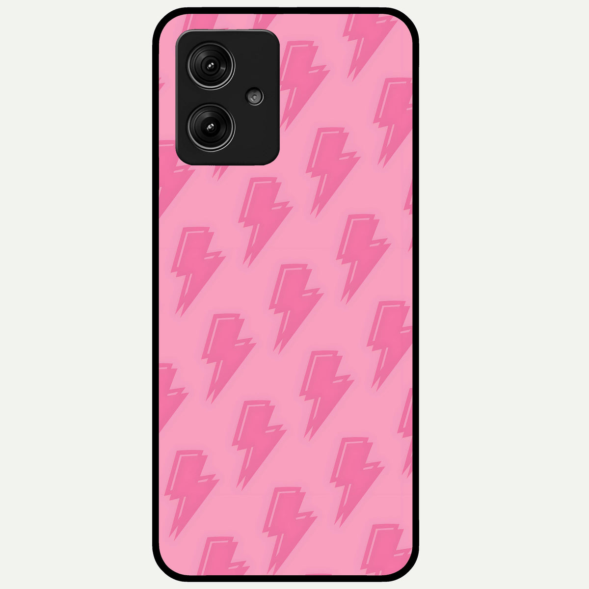  Pink Moo Magic Glass Case For Moto G54 back cover – full design glossy printed glass finish