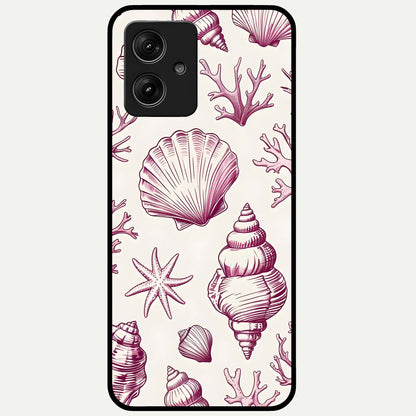  Pink Power Sparks Glass Case For Moto G54 back cover – full design glossy printed glass finish