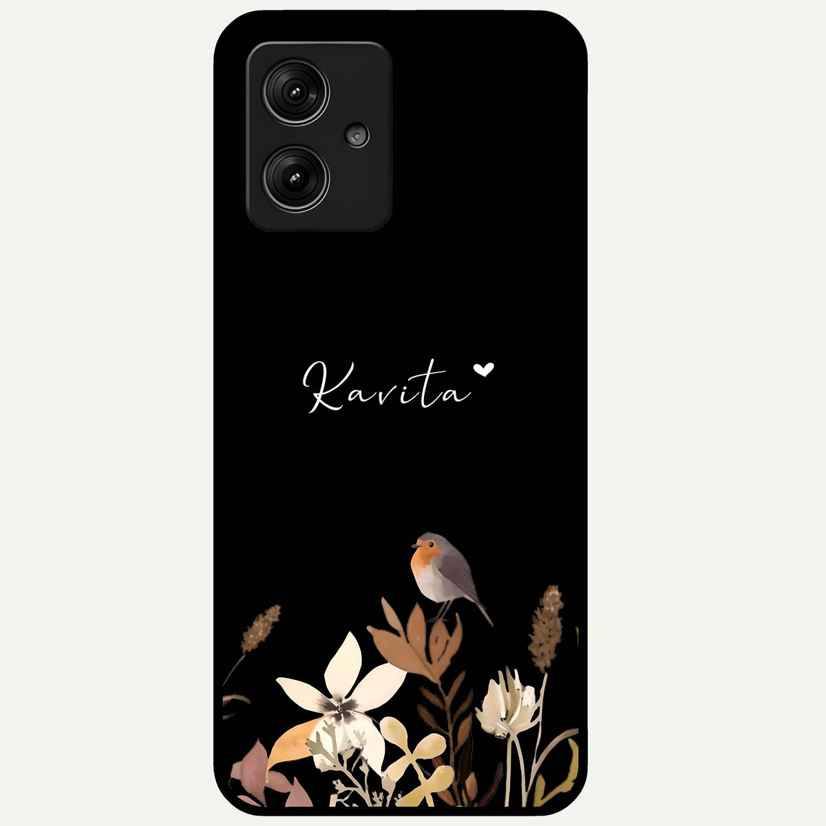  Quiet Garden Tune Custom Name Glass Case For Moto G54 back cover – full design glossy printed glass finish