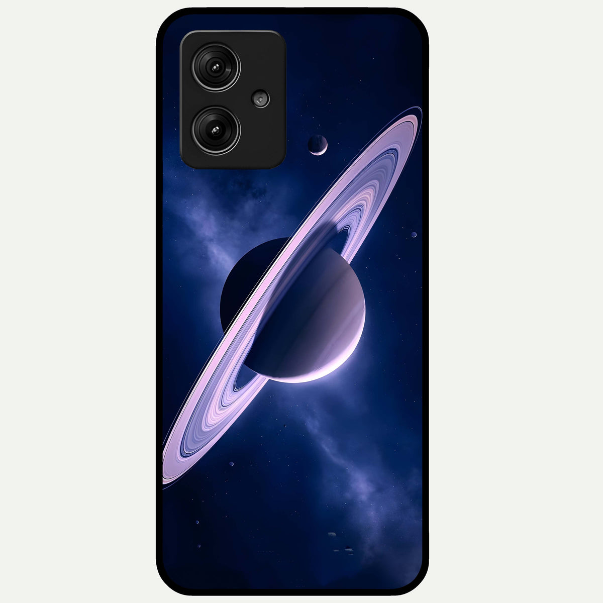  Saturn Ring Mystique Glass Case For Moto G54 back cover – full design glossy printed glass finish
