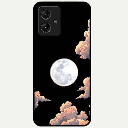  Shade Cloud Moon Glass Case For Moto G54 back cover – full design glossy printed glass finish