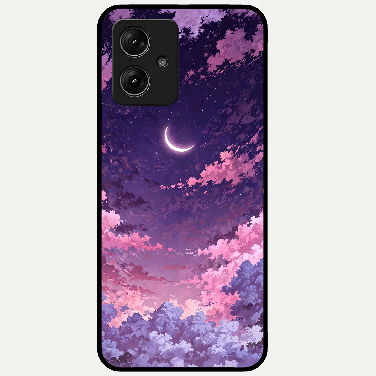  Sky Drift Clouds Glass Case For Moto G54 back cover – full design glossy printed glass finish