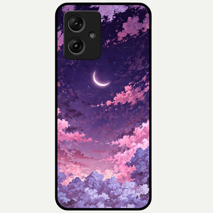  Sky Drift Clouds Glass Case For Moto G54 back cover – full design glossy printed glass finish