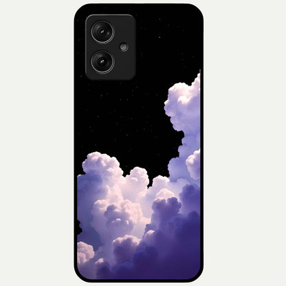  Starlit Night Whispers Glass Case For Moto G54 back cover – full design glossy printed glass finish