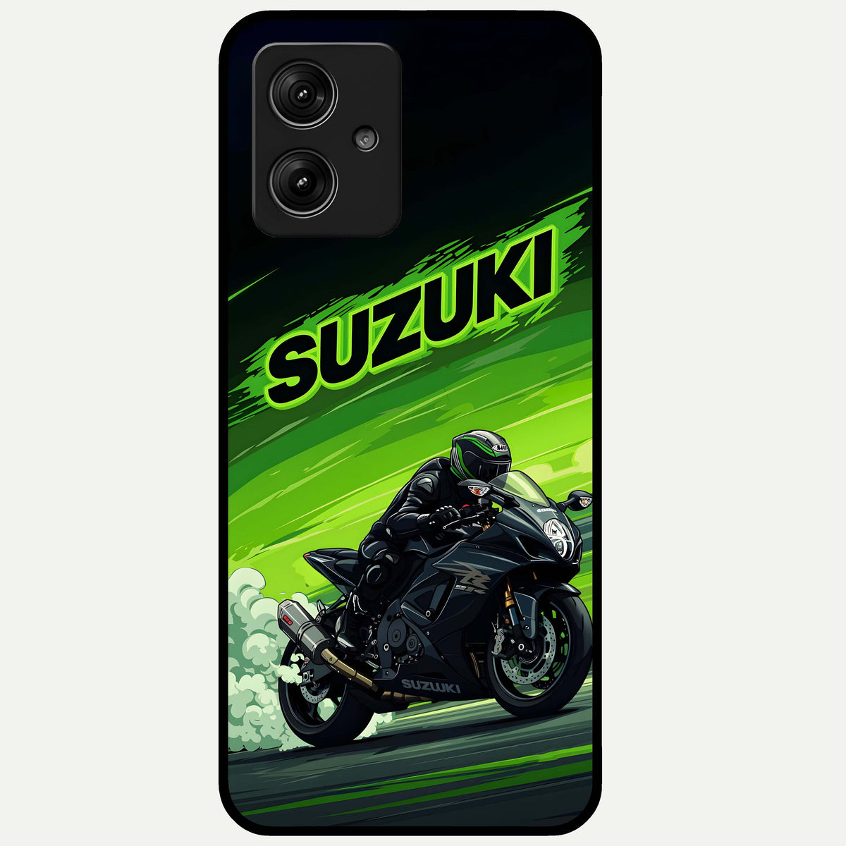  Suzuki Speed Beast Glass Case For Moto G54 back cover – full design glossy printed glass finish