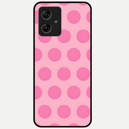  Sweet Dot Dreams Glass Case For Moto G54 back cover – full design glossy printed glass finish