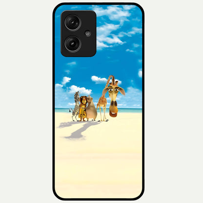  Tropical Fun Squad Glass Case For Moto G54 back cover – full design glossy printed glass finish