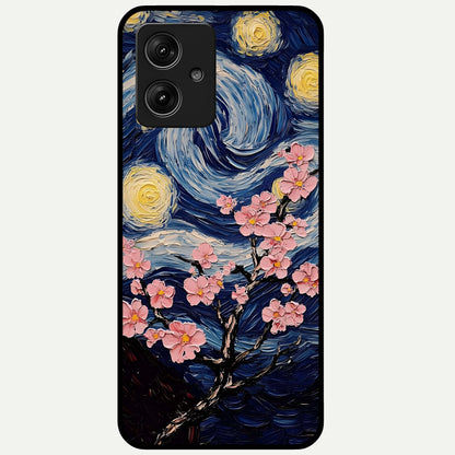  Van Gogh Scenery Glass Case For Moto G54 back cover – full design glossy printed glass finish