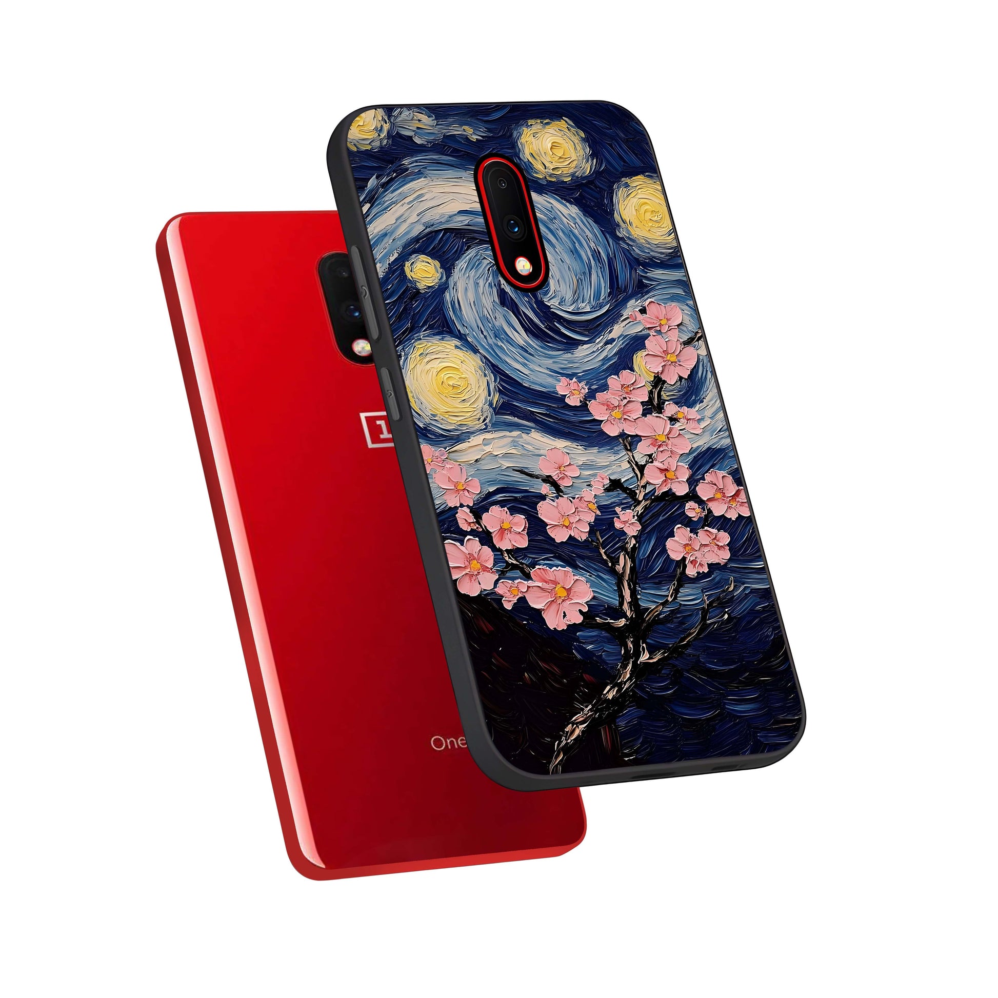 Van Gogh Scenery Glass Case displayed upright for classic art visibility and premium finish.