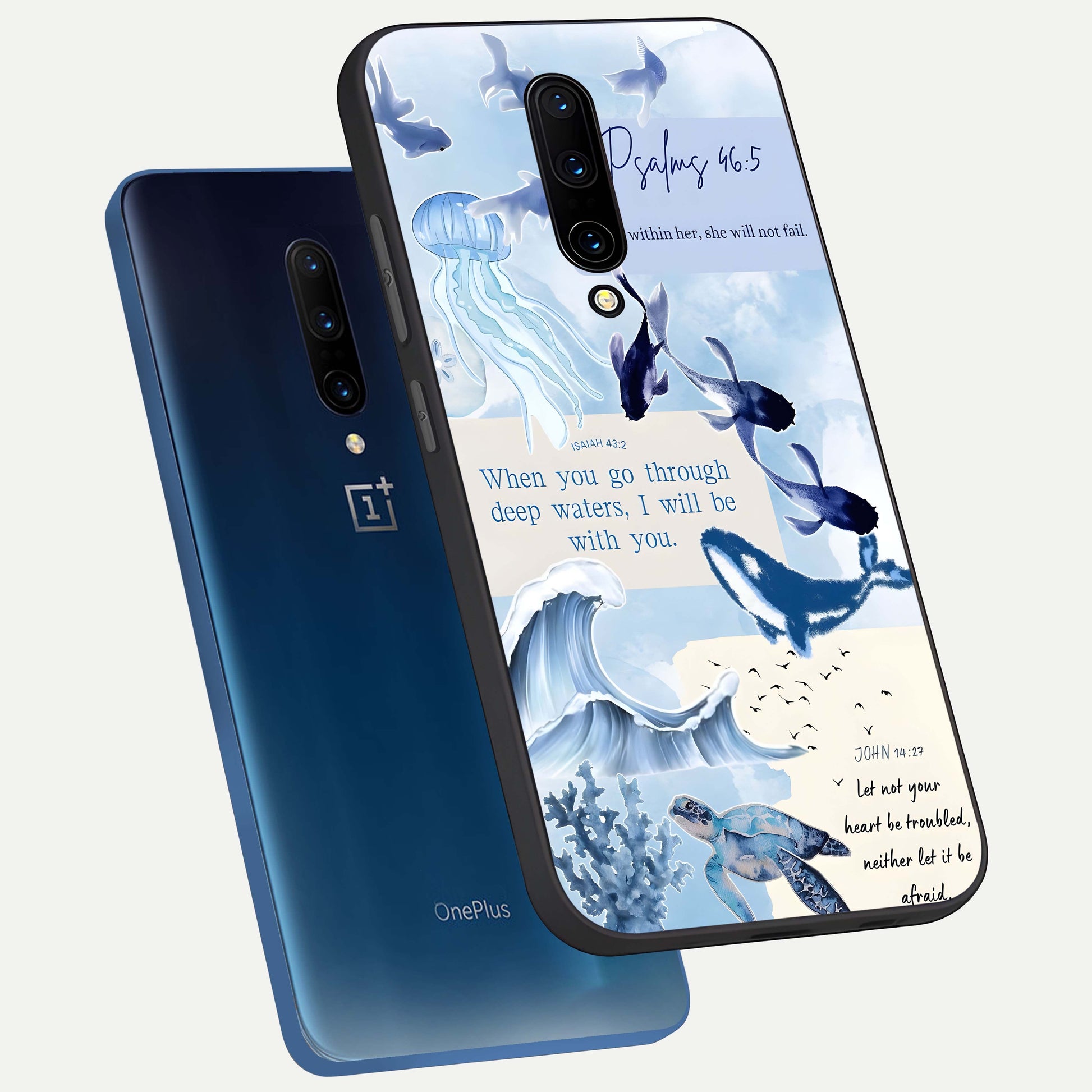 Faithful Ocean Promise Glass Case displayed upright for peaceful promise visibility and premium finish.