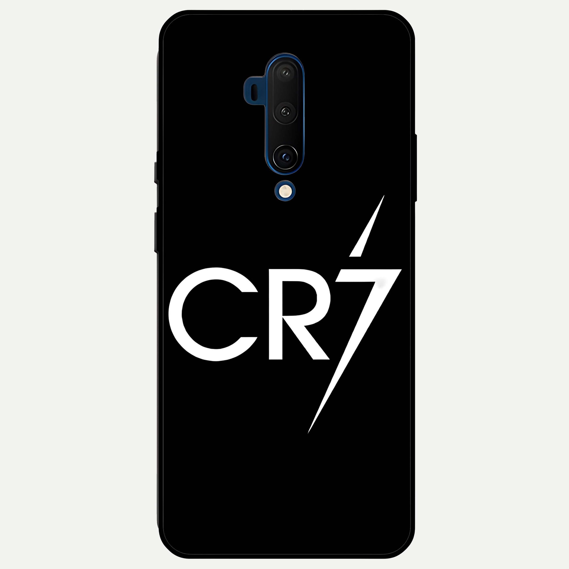 CR7 Elite Strike Glass Case captured at a warm angle highlighting dynamic motion, gloss, and edge clarity.