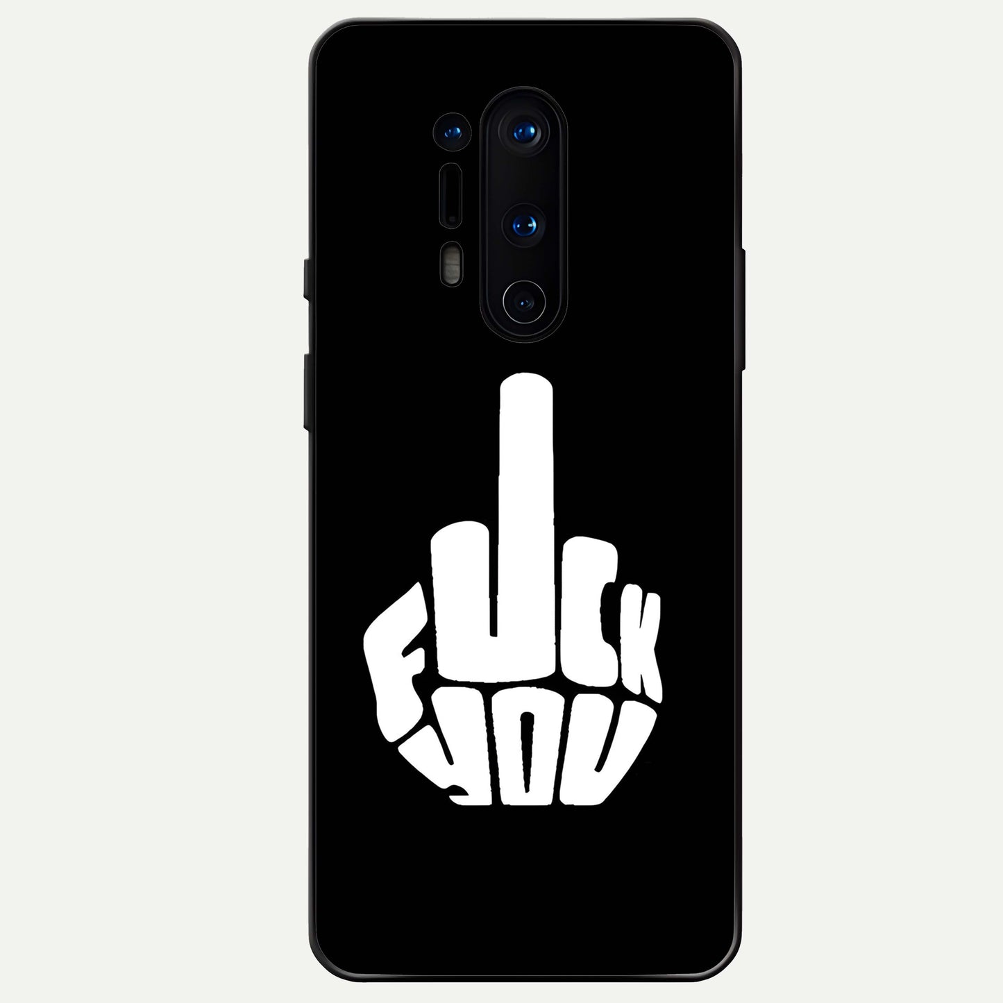Rebel Mode On Glass Case captured at a warm angle highlighting edgy contrast, gloss, and edge clarity.