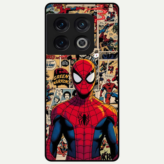  Aesthetic Spider Glass Case For OnePlus 10 Pro back cover – full design glossy printed glass finish