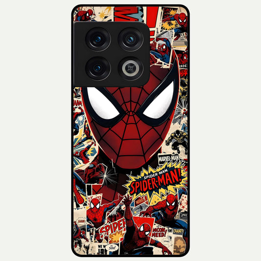  Aesthetic Wonder Spider Glass Case For OnePlus 10 Pro back cover – full design glossy printed glass finish