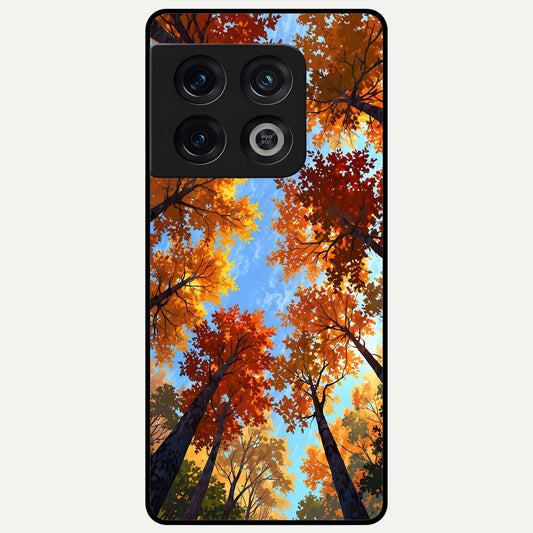  Autumn Sky Rise Glass Case For OnePlus 10 Pro back cover – full design glossy printed glass finish