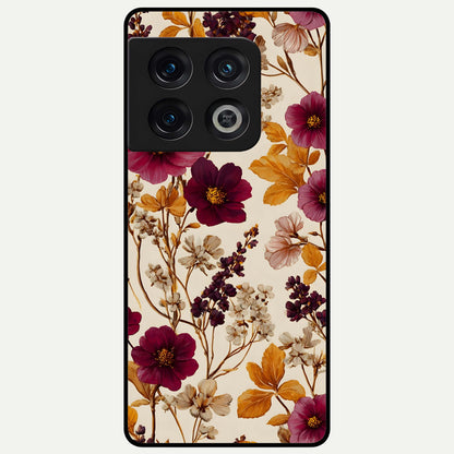  Autumn Wine Bloom Glass Case For OnePlus 10 Pro back cover – full design glossy printed glass finish