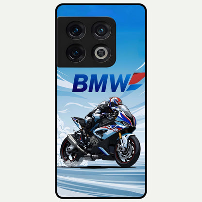  BMW Power Drift Glass Case For OnePlus 10 Pro back cover – full design glossy printed glass finish